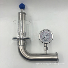 Sanitary Stainless Steel Meter Air Bleeding Air Exhaust Valve